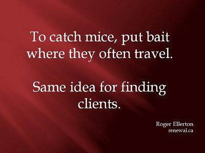 How to find clients finding clients